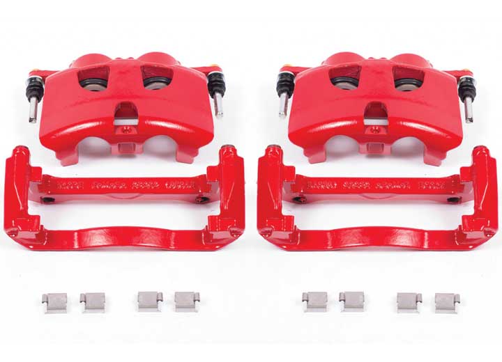 Power Stop Red Powder Coated Performance Calipers for 2012-2020 Ford F-150 - S5404 - image 1