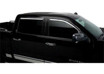 Putco 2014-2018 Silverado/Sierra 1500/14-19 Silverado/Sierra 2500/3500 HD Crew Cab 4PC Chrome Inchannel Visors - 480440 - image 1