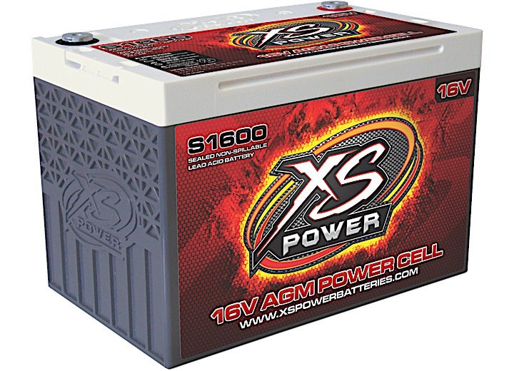XS Power 16V Two-Post AGM Battery, 33 lb - S1600 - image 1