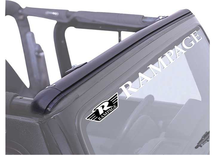Rampage Windshield Header Channel for 1997-2006 Jeep Wrangler - 901004 - image 1
