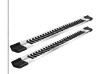 Raptor Series 2005-2023 Tacoma Double Cab 6 in OEM Style Full Tread Running Boards Stainless Hybrid, Silver - 1704-0378FSS - image 1