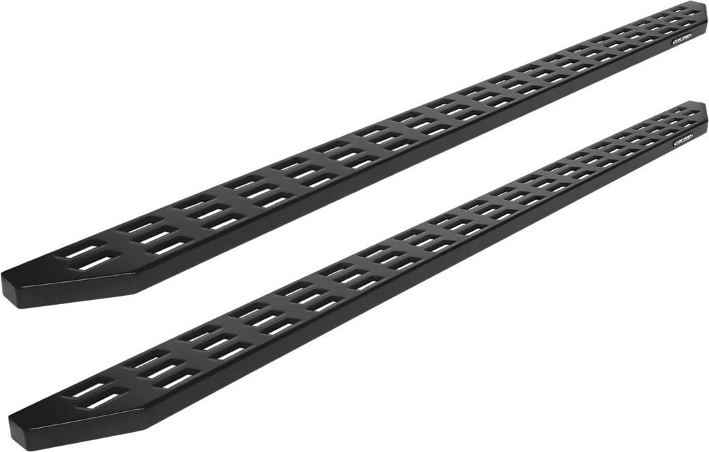 Raptor Series 2007-2018 Silverado, Sierra 1500 and 2007-2019 2500 and 3500 5 in Sport Step Slide Track Running Boards Black, Steel - 2301-0185BT - image 1
