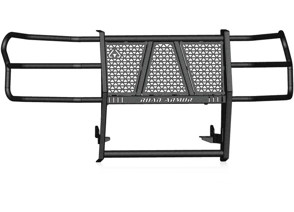 Road Armor Vaquero Front Grille Guard Texture Black for 2019-2021 Chevrolet Silverado 1500 - 3191-BRSH - image 1