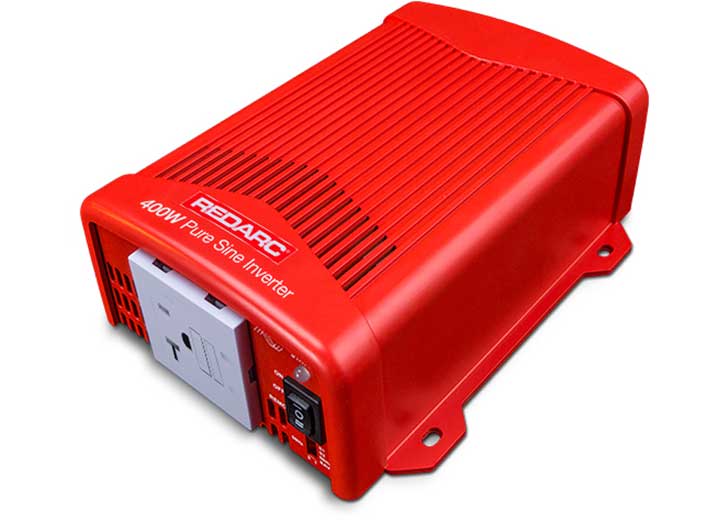 Redarc 400W Pure Sine Wave Inverter- GFCI AC Outlet, 400 Watt Power Inverter & Supply Wattage - R-12-400RS-NA - image 1