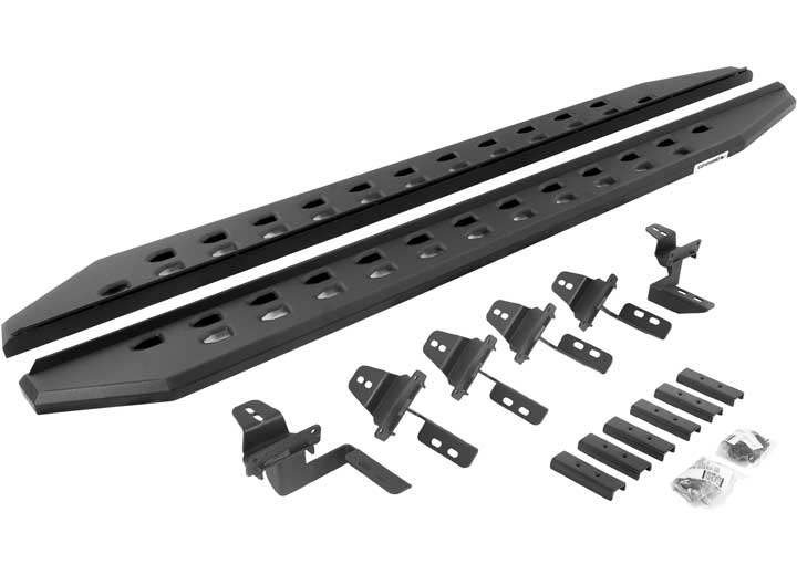 Go Rhino 2007-2018 Wrangler 68 in RB20 Slim Line Running Boards Powder Coat Complete Set, Black - 69450568SPC - image 1