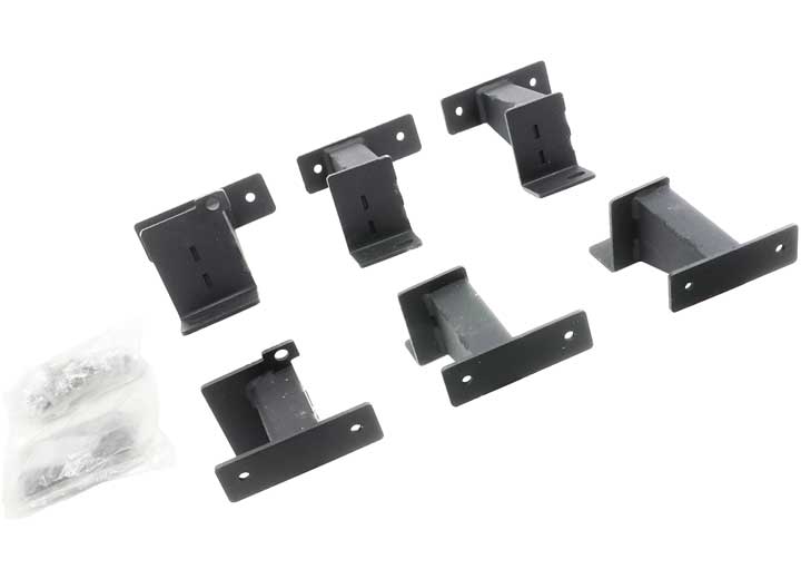 Go Rhino Jlu Frame Slider (Mounting Brackets Only) Textured Black for 2018-2026 Jeep Wrangler - FSD4506TK - image 1