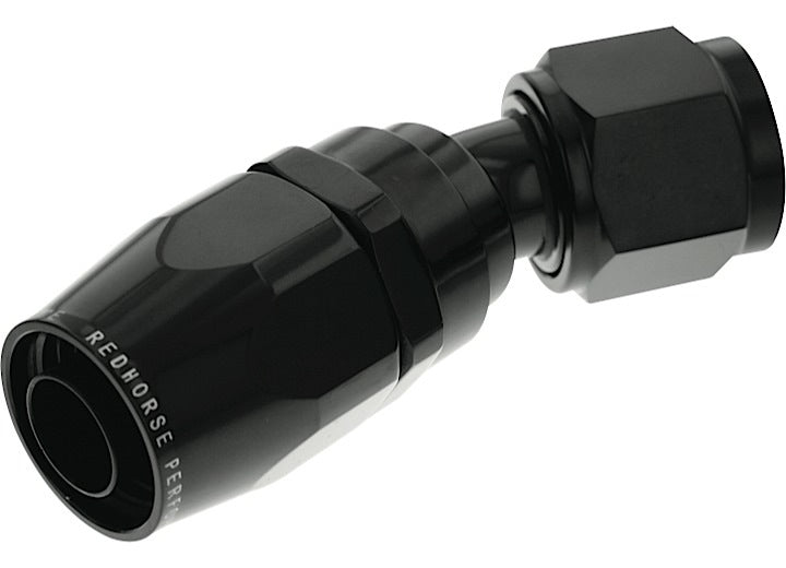 Redhorse Performance 06 30 Degree Female Aluminum Hose End, Black - 1030-06-2 - image 1