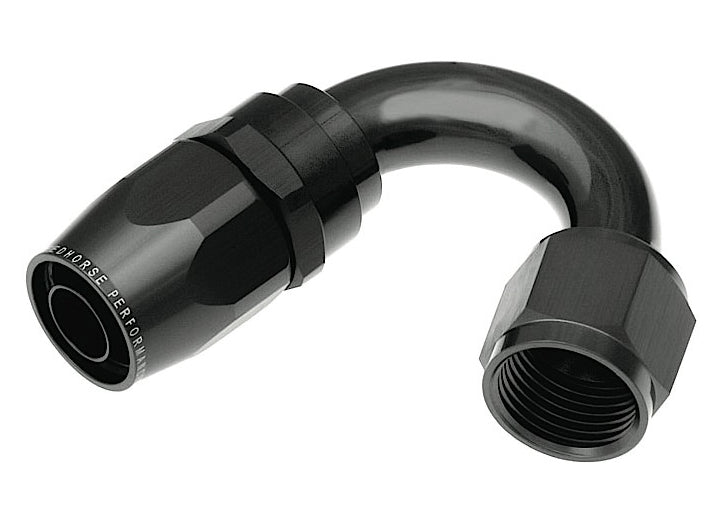 Redhorse Performance 06 150 Degree Female Aluminum Hose End, Black - 1150-06-2 - image 1