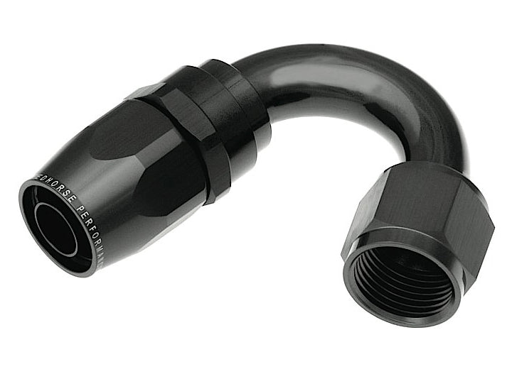 Redhorse Performance 08 150 Degree Female Aluminum Hose End, Black - 1150-08-2 - image 1