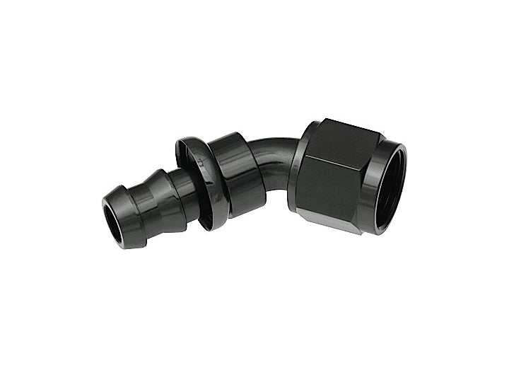 Redhorse Performance 10 45 Degree An/Jic Hose End Push Lock, Black - 2045-10-2 - image 1