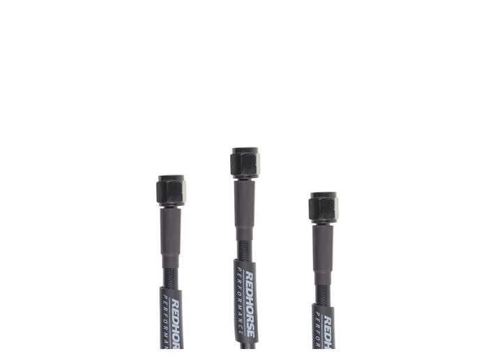 Redhorse Performance Straight -3 To Straight -3 16 in Pre -Assembled Brake Line -Black - 3302-03-16 - image 1