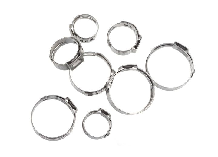 Redhorse Performance 06 Stainless Steel Push Lock Hose Clamp 2-Piece, Package - 420-06 - image 1