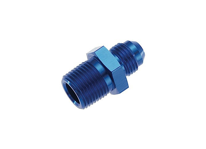 Redhorse Performance 06 Straight Male Adapter To -06 (3/8") NPT Male, Blue Fitting - 816-06-06-1 - image 1