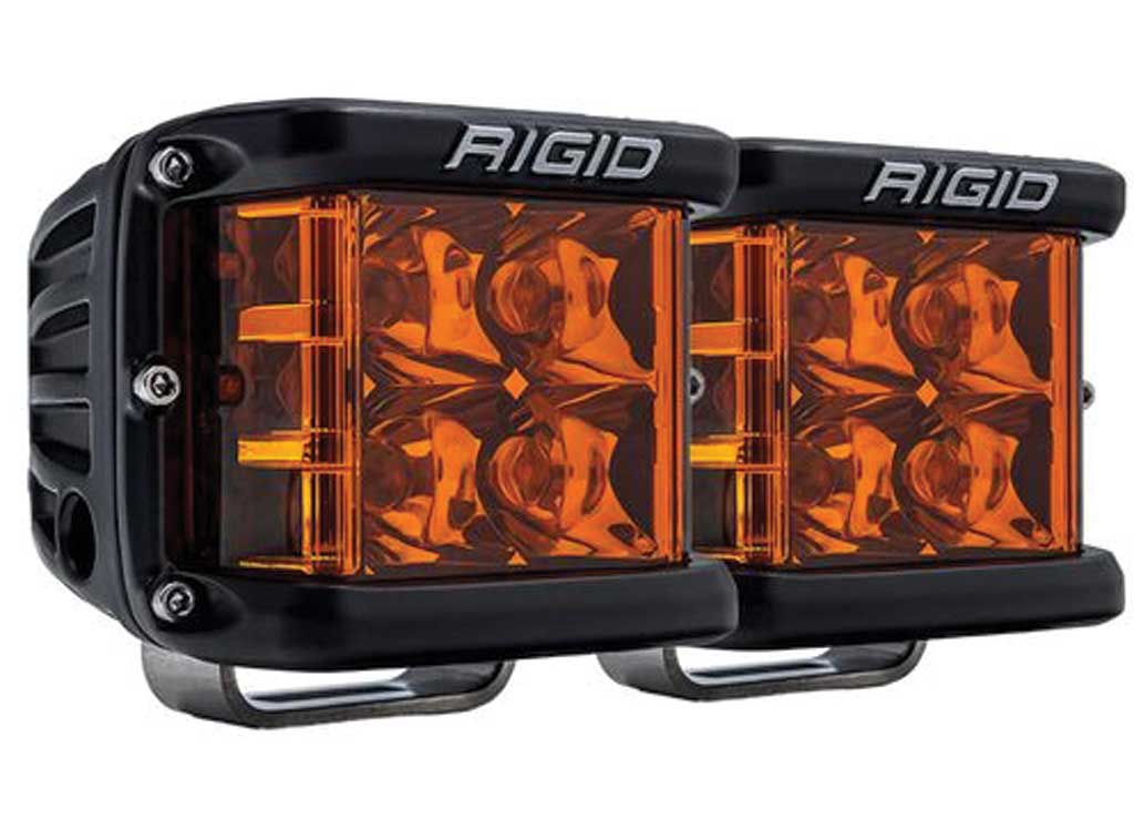 Rigid Industries D-SS Pro Surface Mount Spot Pod Lights, Amber, Black - 262214 - image 1