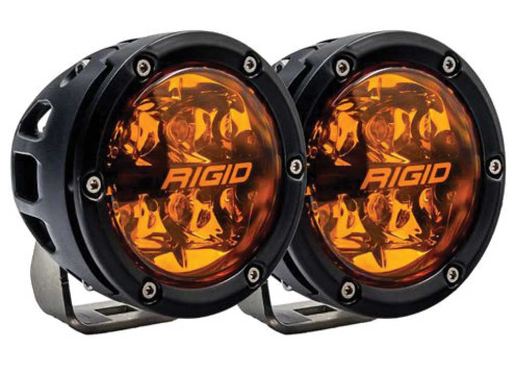 Rigid Industries 360-Series 4 Inch Spot With Amber Pro Lens Pair, Black - 36123 - image 1