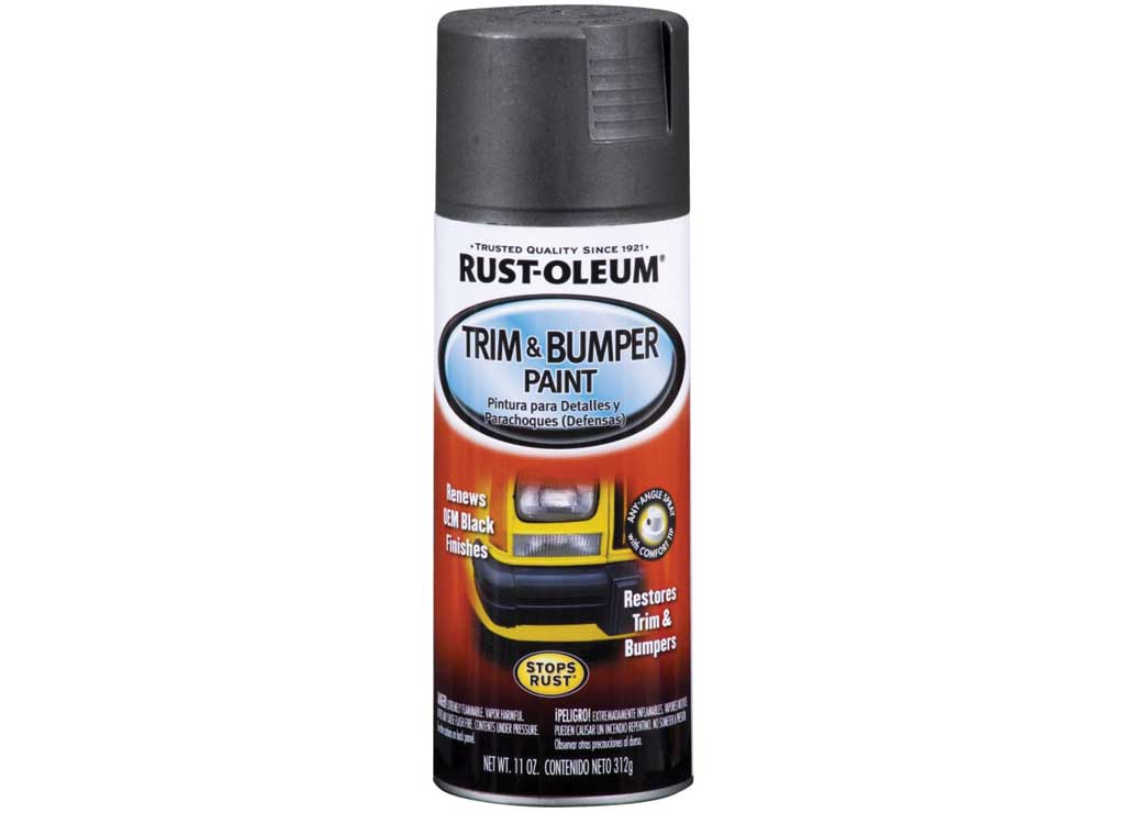 RUST-OLEUM Automotive Trim And Bumper Spray Paint, Black, Matte, 11 oz - 251574 - image 1