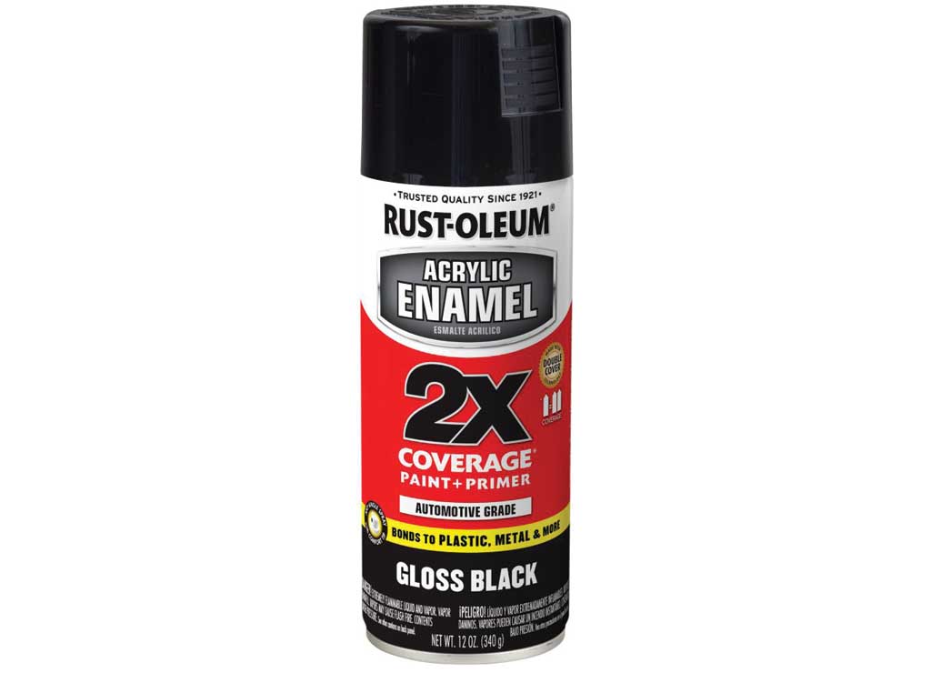 RUST-OLEUM Automotive Acrylic Enamel 2X Spray Paint, Black, Gloss, 12 oz - 271903 - image 1
