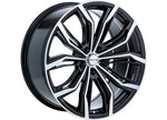RTX Wheels ET38 20x9 5x114.3 +38 mm Offset ET38 CB73.1 Black Machined Wheel with 73.1 mm Center Bore - 082913 - image 1