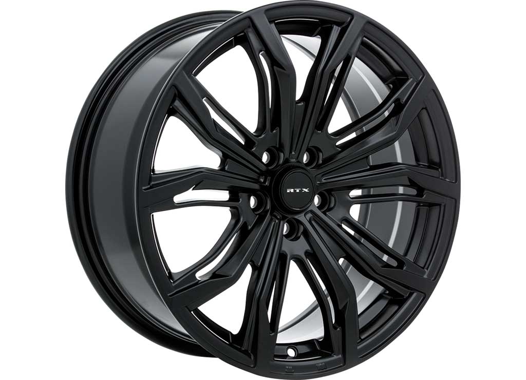 RTX Wheels ET42 18x8 5x112 +42 mm Offset ET42 CB66.6 Satin Black Wheel with 66.6 mm Center Bore - 081639 - image 1