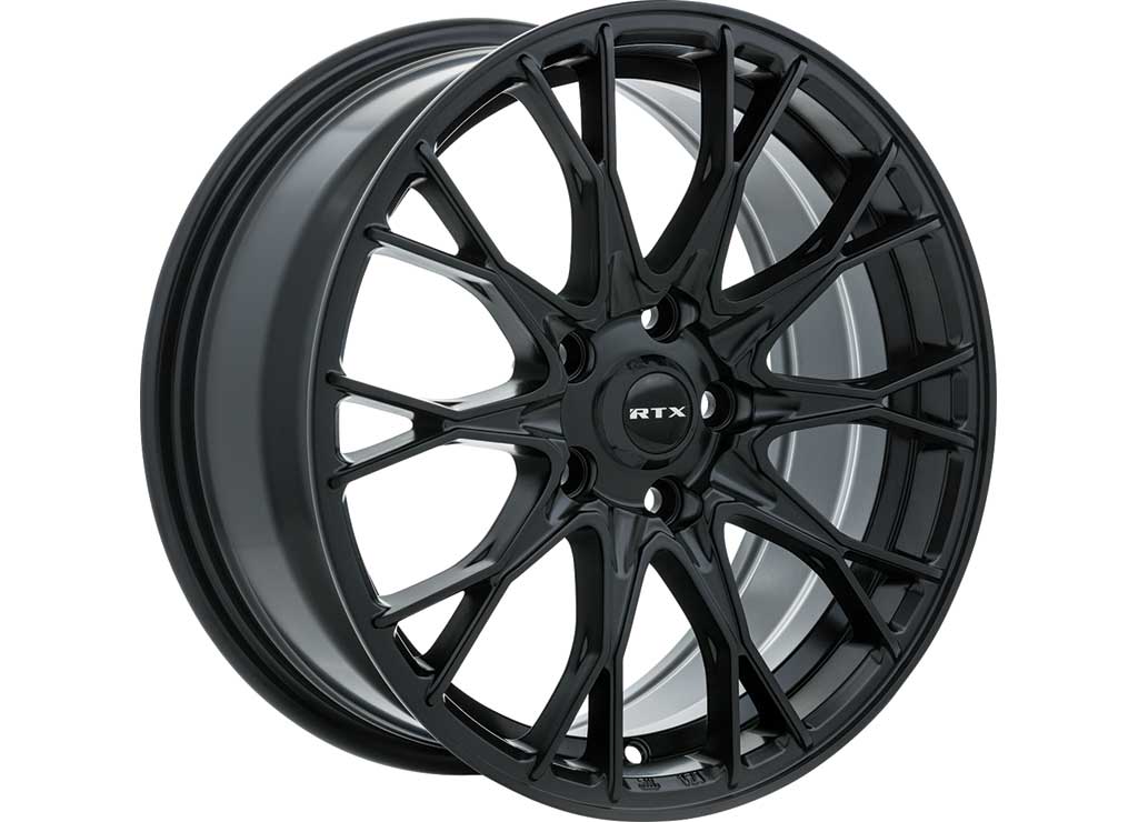 RTX Wheels ET38 17x7.5 5x100 +38 mm Offset ET38 CB73.1 Satin Black Wheel with 73.1 mm Center Bore - 082533 - image 1
