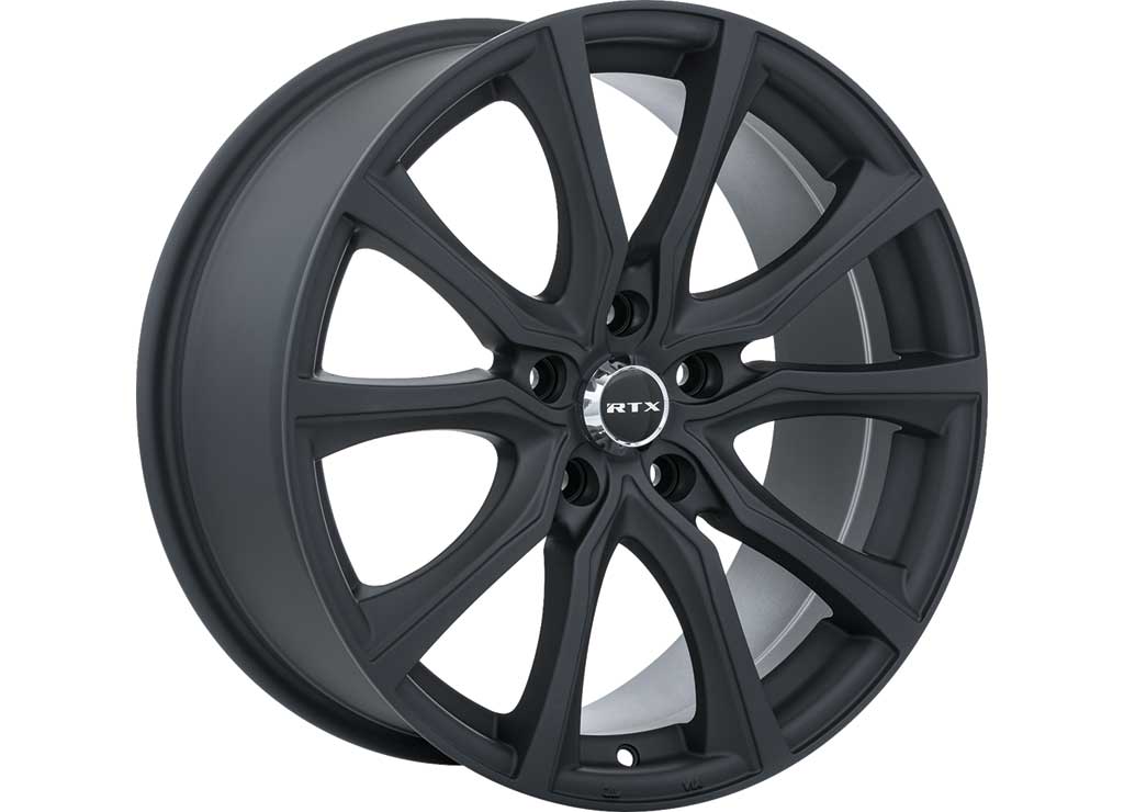 RTX Wheels ET35 18x8 5x120 +35 mm Offset ET35 CB74.1 Matte Black Wheel with 74.1 mm Center Bore - 081465 - image 1