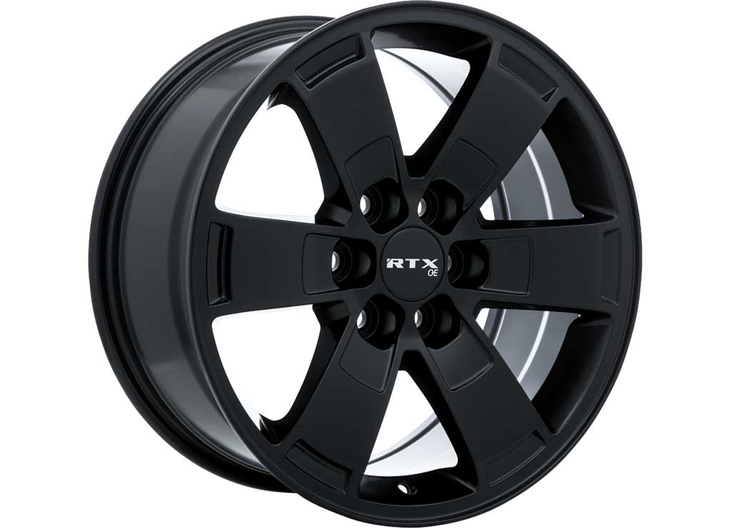 RTX Wheels ET30 17x8 6x120 +30 mm Offset ET30 CB67.1 Satin Black Wheel with 67.1 mm Center Bore - 082229 - image 1