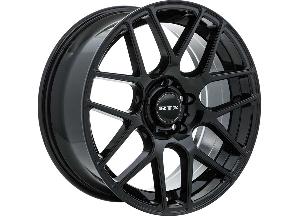 RTX Wheels ET38 18x8 5x114.3 +38 mm Offset ET38 CB73.1 Gloss Black Wheel with 73.1 mm Center Bore - 082762 - image 1
