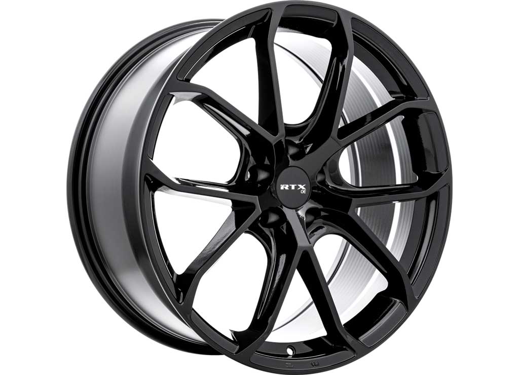 RTX Wheels ET26 20x9 5x112 +26 mm Offset ET26 CB66.6 Gloss Black Wheel with 66.6 mm Center Bore - 083227 - image 1