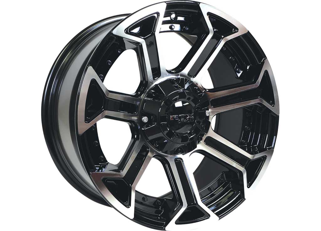 RTX Wheels CB87 20x9 6x139.7 0 mm Offset 6x135 with 139.7 ET0 CB87.1 Gloss Black Machined Wheel with 87.1 mm Center Bore - 082921 - image 1