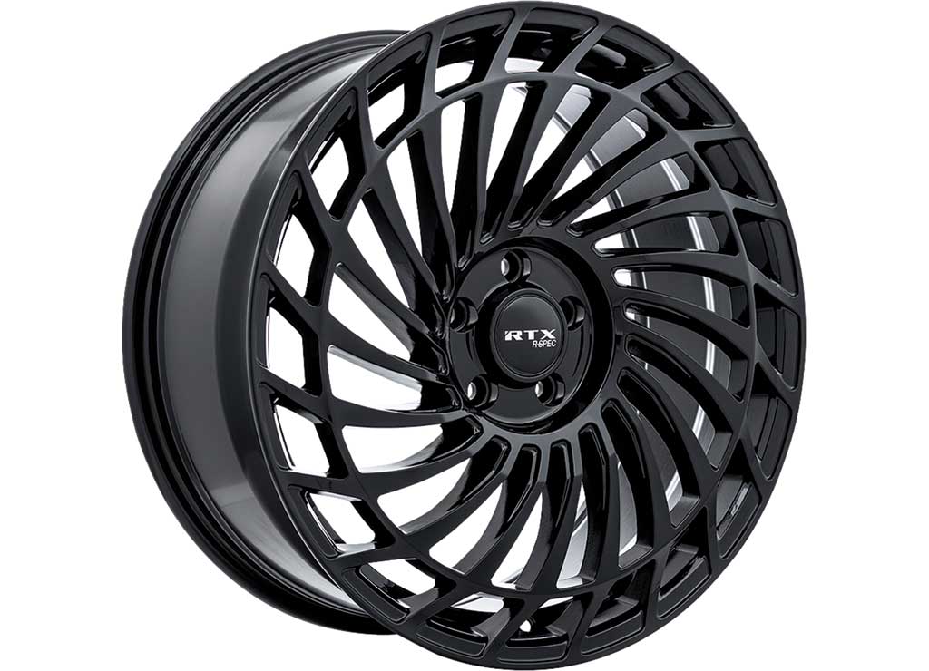 RTX Wheels RS06 20x8.5 5x114.3 +40 mm Offset ET40 CB67.1 Gloss Black Wheel with 67.1 mm Center Bore - 083070 - image 1
