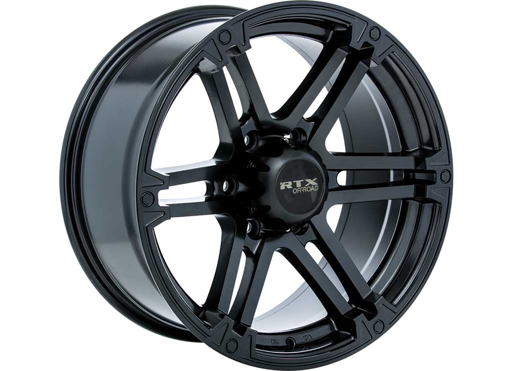 RTX Wheels ET25 17x8 6x139.7 +25 mm Offset ET25 CB106.1 Satin Black Wheel with 106.1 mm Center Bore - 081813 - image 1