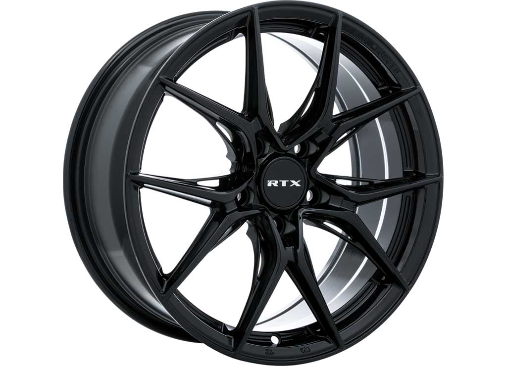 RTX Wheels ET40 16x7 5x114.3 +40 mm Offset ET40 CB73.1 Gloss Black Wheel with 73.1 mm Center Bore - 082919 - image 1