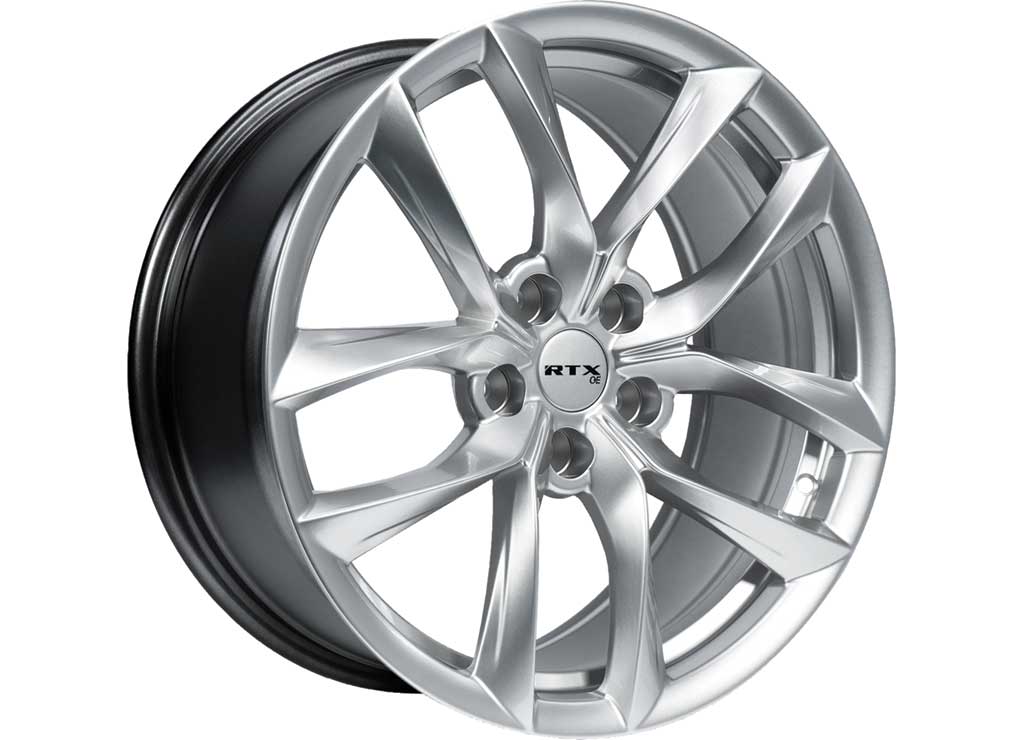 RTX Wheels ET35 19x8.5 5x114.3 +35 mm Offset ET35 CB64.1 Hyper Silver Wheel with 64.1 mm Center Bore - 082896 - image 1