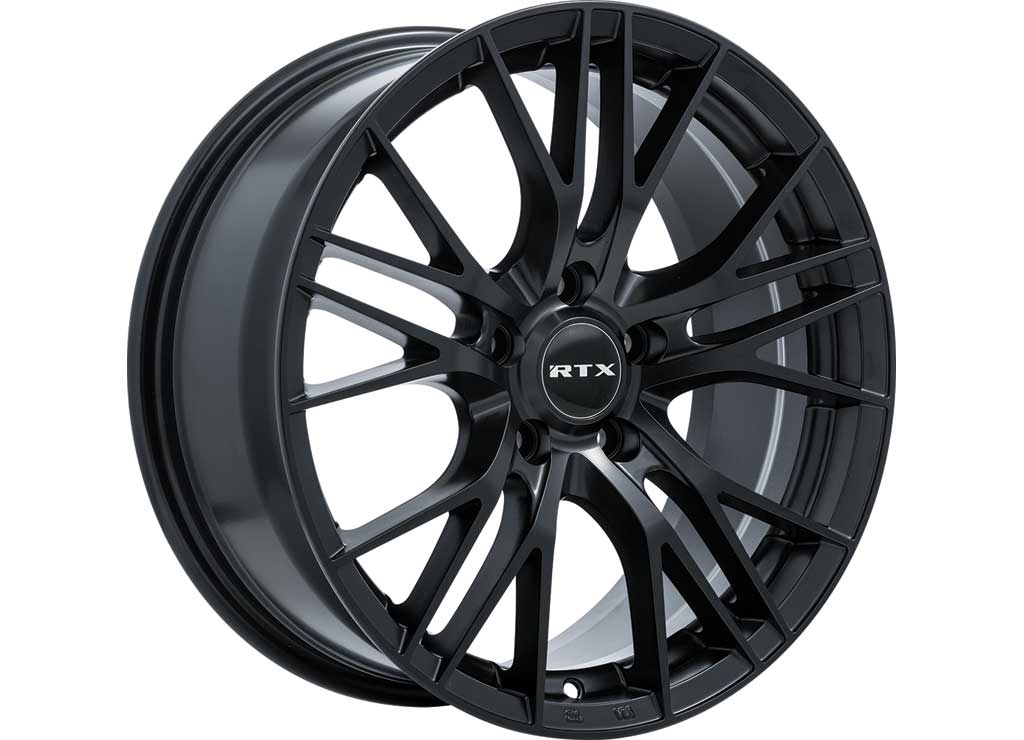 RTX Wheels ET40 18x8 5x112 +40 mm Offset ET40 C66.6 Satin Black Wheel with 66.6 mm Center Bore - 082307 - image 1