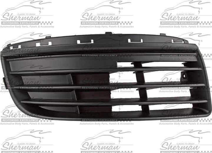 Sherman Parts RH Front Bumper Outer Grille Mat black without Fog Lamp Hole Jetta sedan GEN5 2005-2010 - 9532A-99-2 - image 1