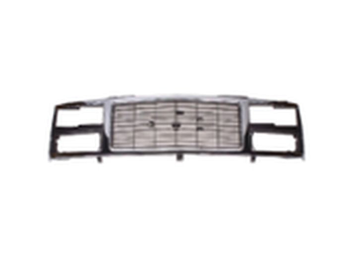 Sherman Parts Grille chrome, Silver and black with Dual Sealed Beam OR Competition Type Hdlmp C/K pickup 1988-1993, Suburban, Yukon - 900-99-3 - image 1