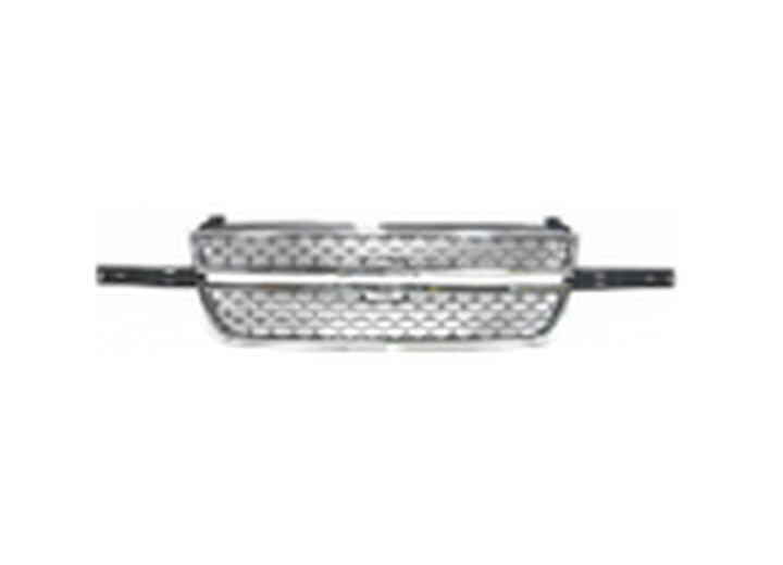 Sherman Parts Grille Mat Black With Chrome Frame Fits Dalernhardt Package Silverado SS 2003-2007 - 901-99-17 - image 1