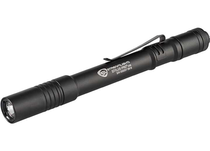 Streamlight Stylus Pro USB With USB Cord, Nylon Holster, Black With White LED Flashlight - 66134 - image 1