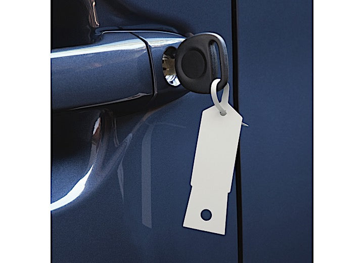 Slip-N-Grip White Plastic Key Tags, 4.5" x 0.75", Package of 1,000 - FB-P9933-23 - image 1