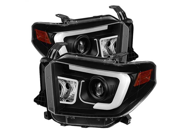Spyder Automotive Projector Headlights-Light Bar Drl-Black Driver/Passenger for 2014-2018 Toyota Tundra - 5080158 - image 1
