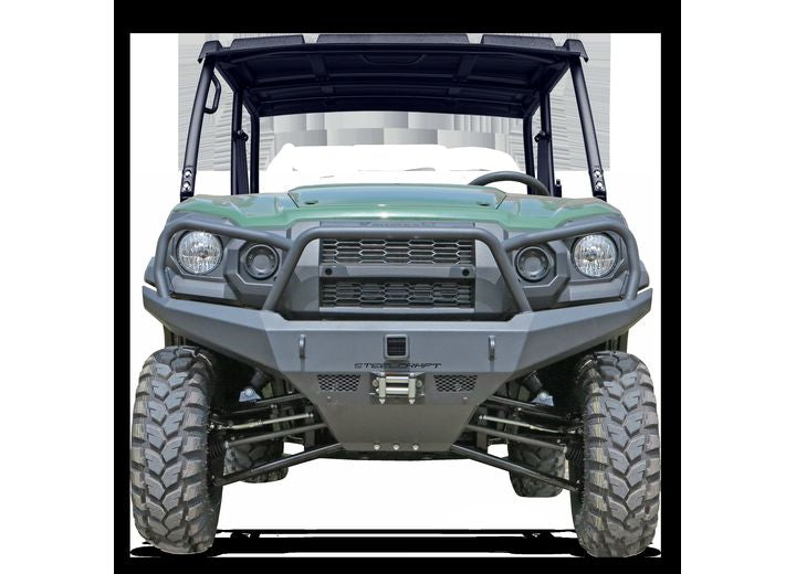 Steelcraft 2015-2023 Kawasaki Mule Pro-Fxt- Front Bumper Replacement- Fine Textured Black- UTV- Winch Ready - 70-2000 - image 1