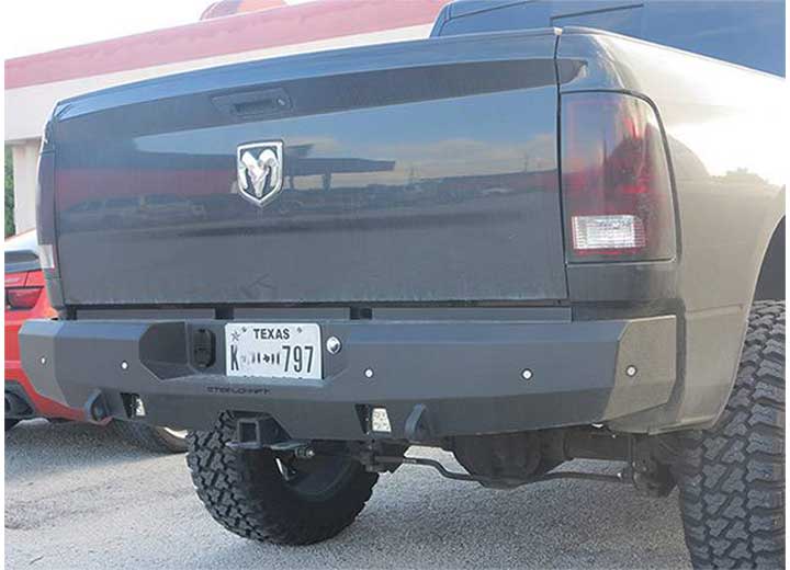 Steelcraft 2010-2024 Ram 2500, 3500 and 2009-2018 Ram 1500 and 2019-2023 Ram 1500 Classic Fortis Rear Bumper Textured Black, Steel - 76-22260 - image 1