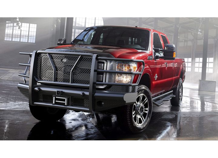 Steelcraft 2011-2016 F-250/F-350 SD Black HD Front Bumper Replacements - HD11370RW - image 1