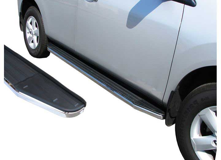 Steelcraft 2018-2023 Traverse, Enclave STX100 Running Boards Black, Stainless Trim, Aluminum - 104200 - image 1