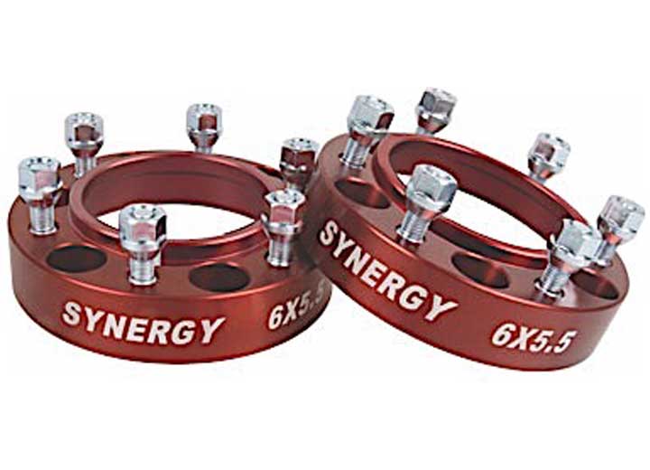 Synergy Manufacturing Hub Centric Wheel Spacers, 6x5.5, 1.50 in Width, M12x1.50 Stud Size, 6x139.7 Spacer Bolt Pattern Metric - 4112-6-55-H - image 1