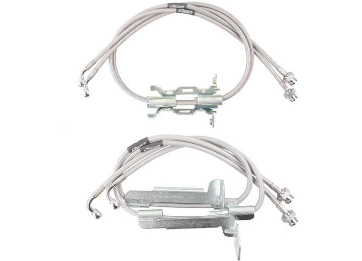 Synergy Manufacturing 2018-Current Wrangler JL/Jlu, 2020-Current Gladiator JT Front Brake Lines - 8866-03 - image 1