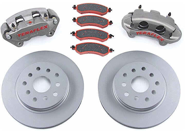 Teraflex Big Brake Kit JK Front Complete, Big Calipers, Plain Rotors 13.3 in - 4303400 - image 1