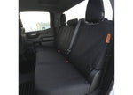 TigerTough 2019-2024 Silver, Sierra 1500 and 2020-2024 Silver, Sierra 2500 and 3500 Double, Crew Cab Black 60 and 40 Ironweave Seat - W0655015-IW-BLK - image 1