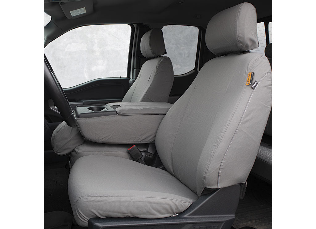 TigerTough 2021-2024 F-150 Xlt/2023-2024 F-250, F-350 and F-450 Super Cab, Crew Black 40, 20 and 40 Ironweave Seat Cover, 1st Row - W0523026-IW-BLK - image 1