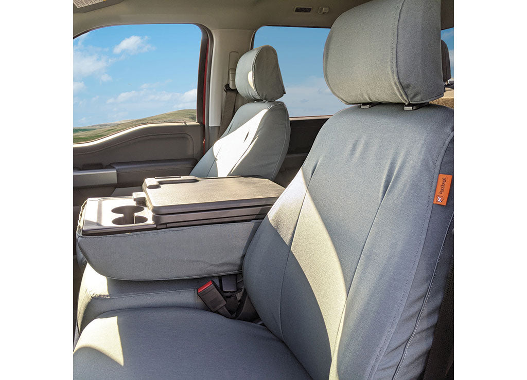 TigerTough 2021-2024 F-150 and 2023-2024 F-250, F-350 and F-450 Super Cab, Crew Black 40, 20 and 40 Ironweave Underseat Storage Seat - W0523030-IW-BLK - image 1